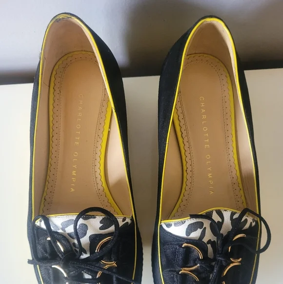 Charlotte Olympia Platform Loafers, Size 36 - Picture 3 of 13